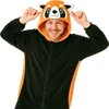Pigiama Onesie Kigurumi Costume Travestimento Panda Rosso Anteprima dell’immagine prodotto 2
