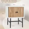 COSTWAY stolik nocny z miejscem do przechowywania i Podgląd zdjęcia produktu 6
