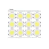 A group of 12 white LED chips arranged in a grid on a white background. Náhľad obrázku produktu