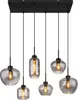 Globo Lighting Hängeleuchte Metall schwarz matt, 6x E27 Produktbild-Vorschau 2