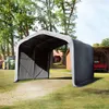 Weideunterstand 4x4 m PVC Plane 850N Lagerzelt Unterstand Produktbild-Vorschau 3