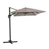 Parasol déporté 2x3 m et 4 dalles à remplir aluminium taupe Voir les images du produit 4