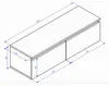 Selsey Hängeboard Bemmi 28,4x100x31,8 cm, Minimalistisches Produktbild-Vorschau 4