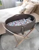Cesta de moisés bohemia de algodón hecha a mano, con Vista previa de la imagen del producto 9