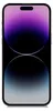 A smartphone with a purple and black gradient wallpaper. Produktbild-Vorschau