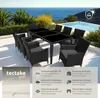 Salon de jardin Menorca 8 places avec 2 sets de housses + Voir les images du produit 2