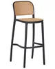 BELIANI Barstuhl 4er-Set Beige und Schwarz PP-Sitz Produktbild-Vorschau 5