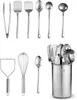 Ensemble de 10 ustensiles de cuisine en acier inoxydable Voir les images du produit 1