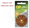 A package of GP 312 hearing aid batteries. Náhled obrázku produktu