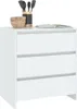 vidaXL Príborník biely 70x41x75 cm Materiál dreva Náhľad obrázku produktu 8