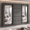 BELANO Schwebetürenschrank 200 cm mit Spiegel – Produktbild-Vorschau 2