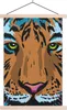 MuchoWow® Textilposter Tiger - Farbe - Augen 120x180 cm mit Produktbild-Vorschau 1