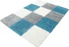 Teppich Wohnzimmer Hochflor Türkis 160x230 Rechteck Produktbild-Vorschau 1