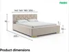 MEBLINI Versal Polsterbett 180x200 mit Stauraum - Produktbild-Vorschau 7