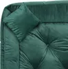 A close-up view of a tufted teal pet bed with a matching pillow. Náhled obrázku produktu