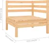 vidaXL 4 tlg. Garten Lounge Set Massivholz Kiefer - Produktbild-Vorschau 8