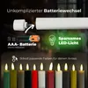 Stabkerzen LED mit Timer ROT 2er indoor mit Timer Funktion Produktbild-Vorschau 6