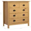 vidaXL Sideboard Hill Range 79×40×80 cm Pin massif Voir les images du produit 6