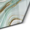 DEQORI Glasbild Echtglas 40x35 cm 'Smaragdfarbene Wogen' Produktbild-Vorschau 4