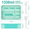 IJIAMY Brotdose Kinder mit Fächern, 1300ml Jausenbox Produktbild-Vorschau 3
