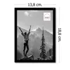 Haes Deco EF2B Easy Frame Cadre photo en plastique noir Voir les images du produit 3
