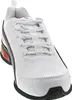 A close-up, front-facing view of a white Puma sneaker. Produktbild-Vorschau