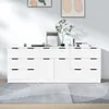 vidaXL 3-dílný příborník Bílý dřevěný materiál Náhled obrázku produktu 1