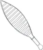 Fischgrillrost 41 cm Grillrost für Fisch verchromter Stahl Produktbild-Vorschau 1