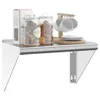 Wandregal 50x30x31 cm Silbern Edelstahl Produktbild-Vorschau 4