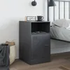 Nachttisch Anthrazit 34,5x39x62 cm Stahl Produktbild-Vorschau 3