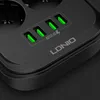 LDNIO SE6403 Vcensobn zsuvka s 6 zsuvkami, 4x USB, svteln Náhled obrázku produktu 8