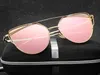 Occhiali da sole cat-eye J&W da donna Shpel in vetro rosa Anteprima dell’immagine prodotto 3