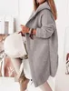 ASKSA Cardigan Femme Manteau Chaud Manches Longues Teinté Voir les images du produit 2