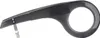 A black bicycle chain guard is shown against a white background. Produktbild-Vorschau