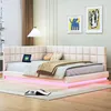 MODFU Rozkládací postel, denní postel 140x200 cm s LED Náhled obrázku produktu 1