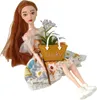 LEAN Toys 13920 Puppe Emily mit Handtasche und Blume, Produktbild-Vorschau 1