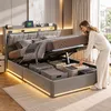 INONEFT Polsterbett Boxspringbett 140x200 cm mit LED und Produktbild-Vorschau 12