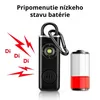 2x Osobný Alarm 130 dB s LED Svetlom – USB-C Nabíjateľný – Náhľad obrázku produktu 9