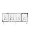 A white sideboard with a decorative front. Anteprima dell’immagine prodotto