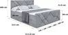 ALTDECOR Boxspringbett mit Fußteil, H4 Matratze und Topper Produktbild-Vorschau 6