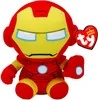 A plush toy of Iron Man from Marvel, with a Ty Beanie Babies tag attached. Produktbild-Vorschau