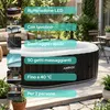 Arebos AR-HE-SPA2OCLH, nero, 650 mm, 22 kg Anteprima dell’immagine prodotto 3