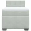 Boxspringbett mit Matratze Hellgrau 90x190 cm Samt Produktbild-Vorschau 4