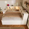 Bed 140x190, met opbergruimte, leeslamp, van hout, USB Productafbeelding-voorbeeld 13