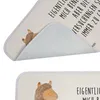Mr. & Mrs. Panda Badematte Alpaka Fahne - Weiß - Geschenk, Produktbild-Vorschau 5