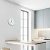 Glasuhr Wanduhr Küchenuhr Echt-Glas 30fi cm Abstrakt blau Produktbild-Vorschau 5
