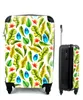 MuchoWow® Koffer Handgepäck Trolley Rollkoffer Kleine Produktbild-Vorschau 1