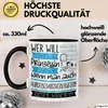 Hundebedarfsverkäuferin Tasse Geschenk Spruch Wer Will Produktbild-Vorschau 3