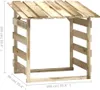 vidaXL Pergola se střechou 100x90x100 cm Impregnované Náhled obrázku produktu 7