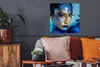MuchoWow® Poster Frau - Glitter - Blau 50x50 cm - Produktbild-Vorschau 2